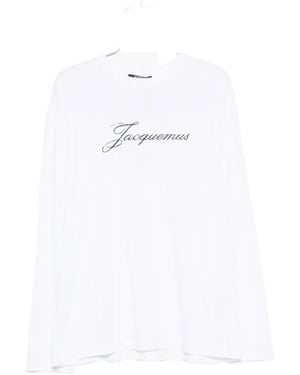 Jacquemus Camiseta The De Manga Larga - Blanco