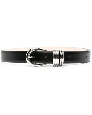DEHANCHE Hollyhock Leather Belt - Black