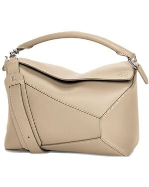 Loewe Medium Puzzle Edge Tote Bag - Natural