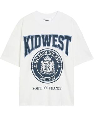 Kidwest Logo-Print Cotton T-Shirt - Blue