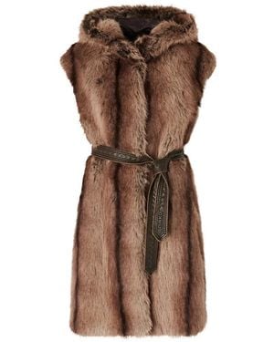 Pinko Abrigo Con Capucha - Marrón