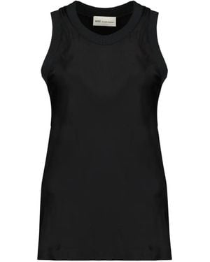 Ami Paris Sleeveless Tank Top - Black