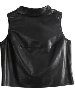 Rick Owens Top Con Cuello Alto - Negro