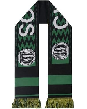 Dover Street Market Bufanda Chaos Football Con Flecos - Verde