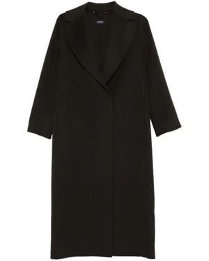 Max Mara Notched Lapel Coat - Black