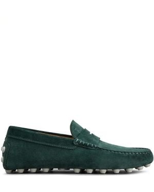 Tod's Gommino スエードローファー - グリーン