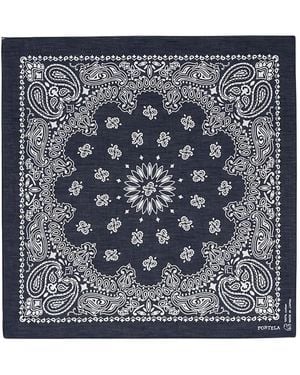 Fortela Paisley Bandana - ブルー