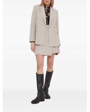 DKNY Wrapped Mini Skirt - Natural