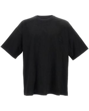 WOOYOUNGMI Embroidered-Logo T-Shirt - Black