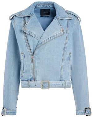 retroféte Chaqueta Vaquera De Algodón - Azul