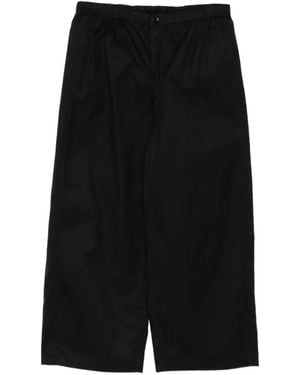 JNBY Elastic Waist Wide-Leg Pants - Black
