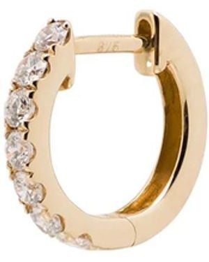 Roxanne First 14Kt Medium Chubby Hoop Earring - White