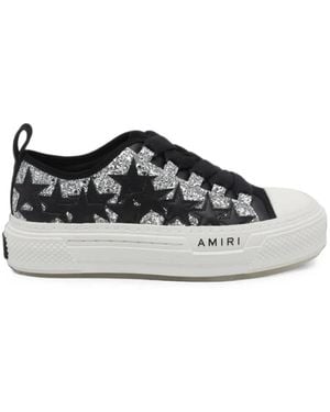 Amiri Glitter Stars Court Low Sneakers - White