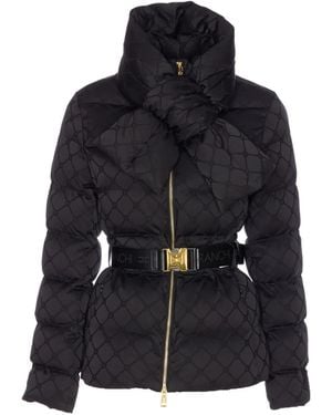 Elisabetta Franchi Quilted Belted Jacket - Black