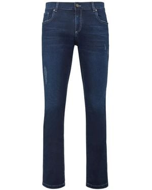 Billionaire Jean Double B À Coupe Droite - Blue