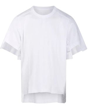 Comme des Garçons Layered-Sleeve Asymmetric T-Shirt - White