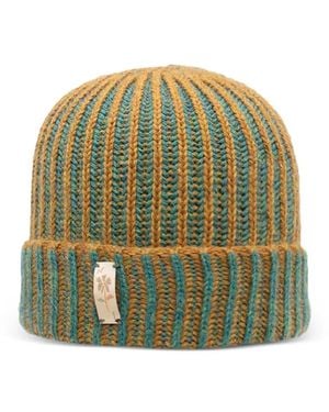 Nick Fouquet Ribbed Beanie Hat - Green