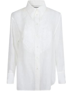 True Royal Bead-Embellished Paisley-Patterned Shirt - White
