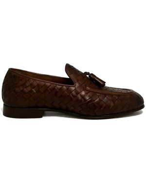 Franzese Collection Tassel-Details Loafers - Brown