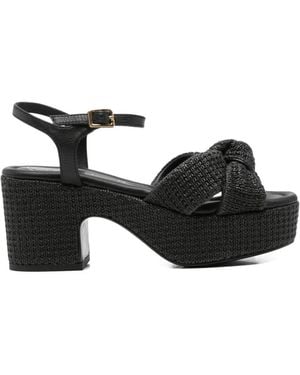 Unisa Kasidi Knot-Detail Sandals - Black