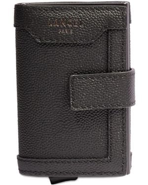 Lancel Leather Flap Wallet - Black