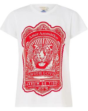 CAMILLA Round-neck Graphic T-shirt - レッド