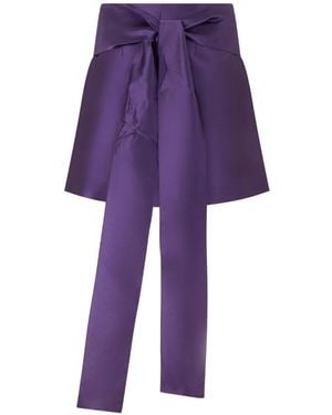Alberta Ferretti Gonna Con Fiocco - Viola