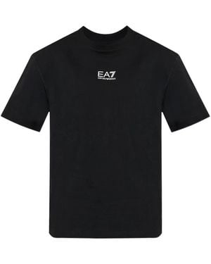 EA7 Lohgo-Print T-Shirt - Black