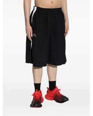 Balenciaga Pantalones Cortos De Deporte Con Logo De X Nba - Negro