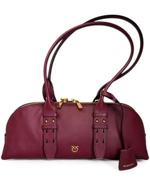 Pinko Large Escape Bag Buckle-Detail Shoulder Bag - Purple