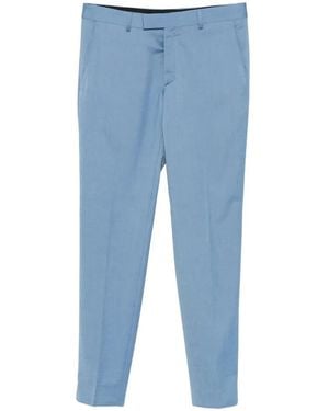 KARL LAGERFELD Slim-Fit Tailored Trousers - Blue