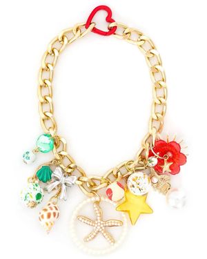 Amir Slama Bijoux Halskette Mit Applikation - Mettallic