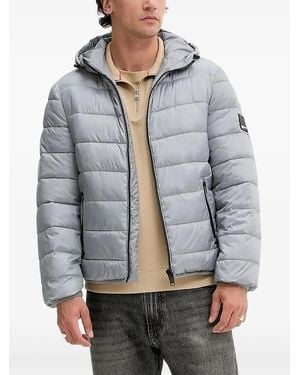 Karl Lagerfeld Gesteppte Kapuzenjacke - Grau