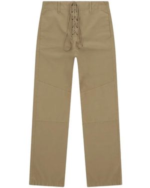 Fortela Johanna Lace-Up Trousers - Natural