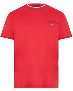 Paul & Shark Logo-Embroidered Pocket T-Shirt