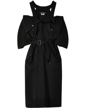 Junya Watanabe Wool Dress - Schwarz