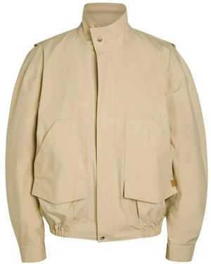 Calvin Klein Donald Funnel-Neck Flap-Pocket Jacket - Natural