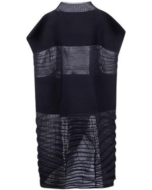 Issey Miyake Pleated High-Neck Dress - Blue