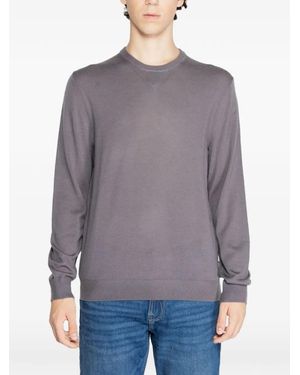 ARMANI EXCHANGE Trui Met Ronde Hals En Logodetail - Paars