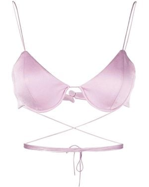 Alex Perry Wraparoiund Bralette - Purple