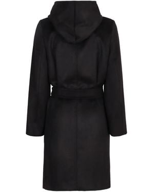max-mara-black-Newmang-Hooded-