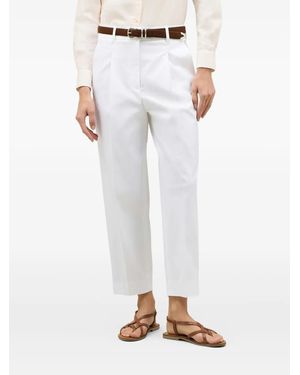 Boglioli Pantaloni Crop - Bianco