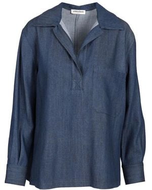 Al Duca d'Aosta V-Neck Shirt - Blue