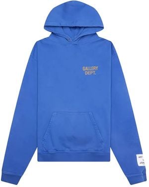 GALLERY DEPT. Felpa Con Stampa Logo Anni '90 - Blu