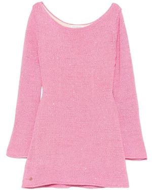 Asta Resort Maya Sequin-Embellished Mini Dress - Pink