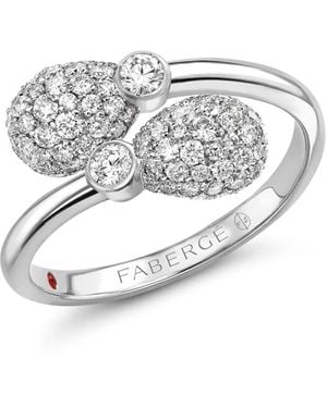 Faberge Anillo Emotion En Oro Blanco De 18 Ct Con Diamantes
