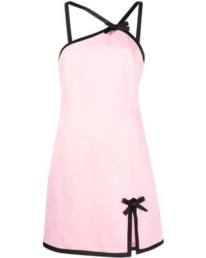 MSGM Contrast-Trim Minidress - Pink
