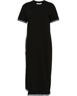 3.1 Phillip Lim サイドストライプ ショートスリーブ ドレス - ブラック