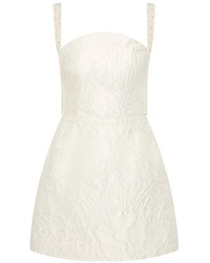 Rebecca Vallance Winslet Beaded Mini Dress - White