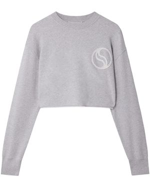 Stella McCartney S-wave クロップド スウェットシャツ - ホワイト